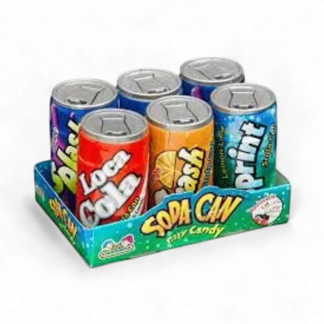Kidsmania Soda Can Fizzy Candy 12 count