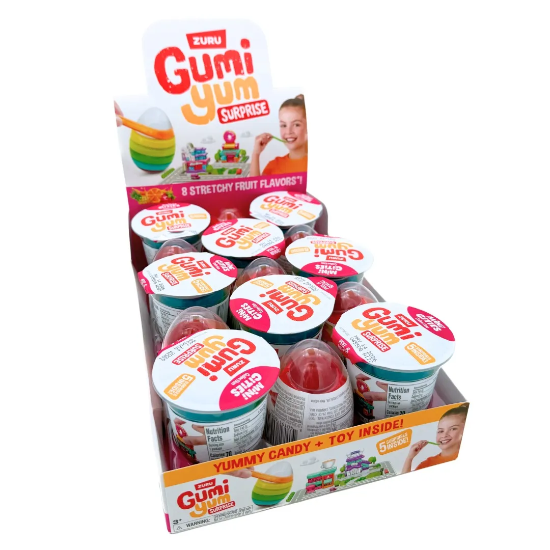 Kidsmania Zuru Gumi Yum Surprise Candy Toy Mini Cities 15 ct