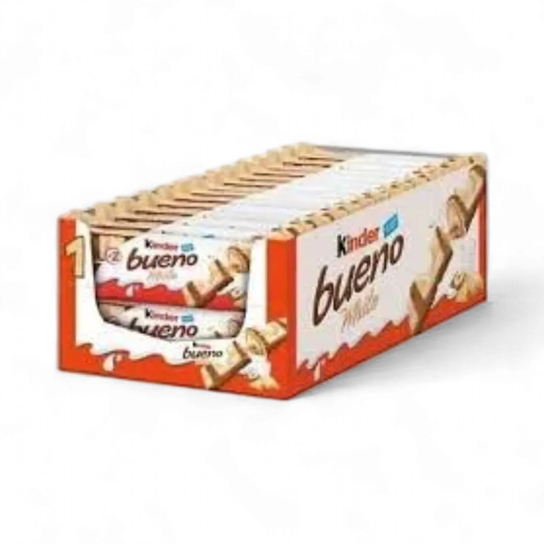 Kinder Bueno White 30 Count 1.37 Ounce Each Tray