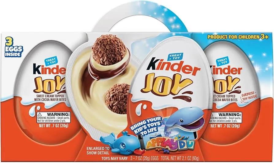 Kinder Joy Import 24 Ct 0.70 Oz Fairies Toy Stand Up Tray Expiration 6/15/2025