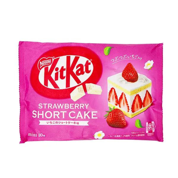 Kit Kat Japan Import Strawberry Shortcake Mini 4 oz 6 Bags
