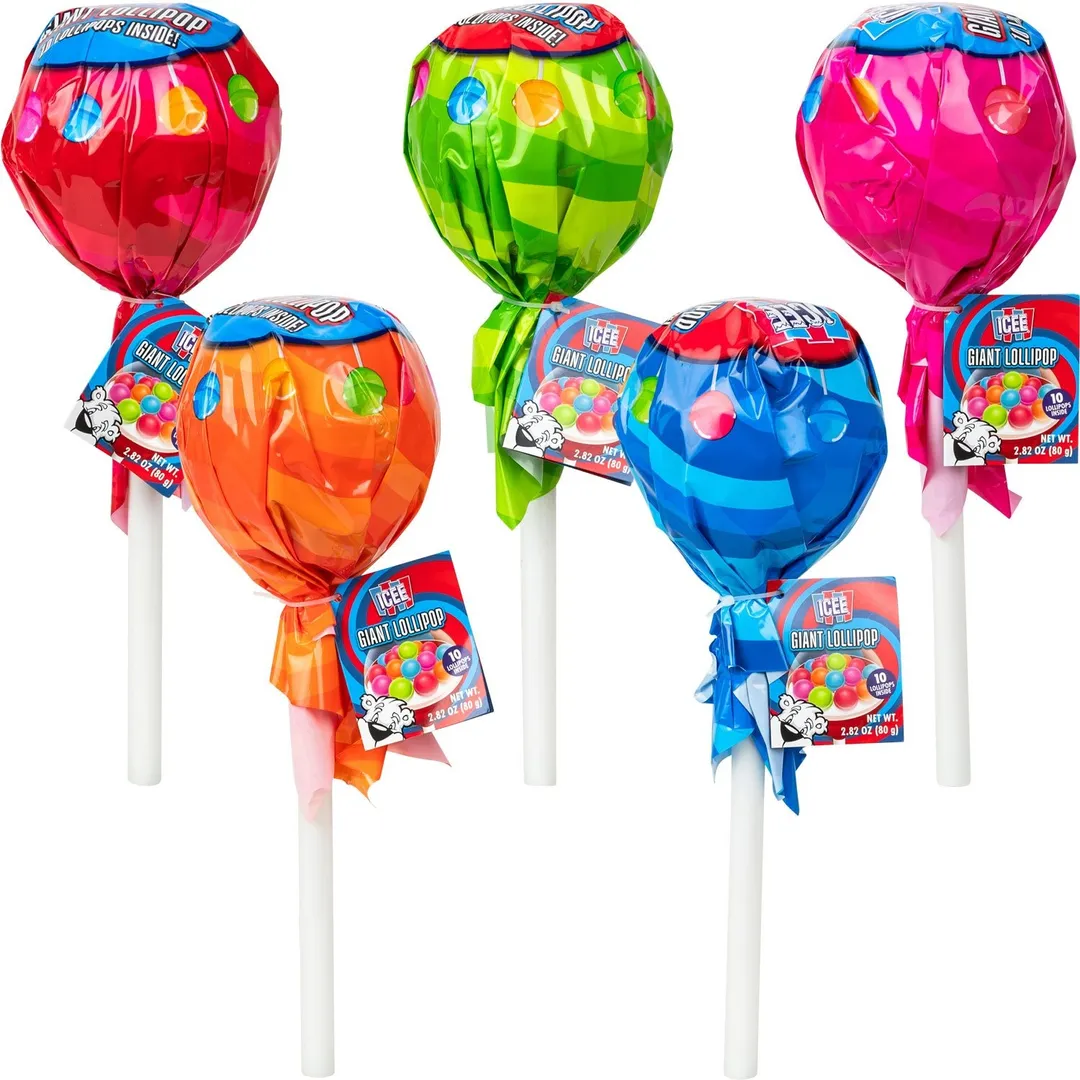 Koko's Candy Icee Giant Lollipop Single 13" Tall Jumbo Size