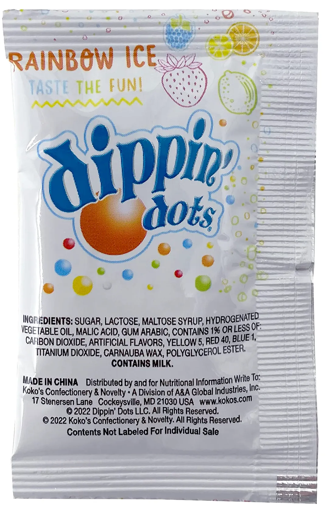 Kokos Dippin Dots 250 Ct Individually Wrapped
