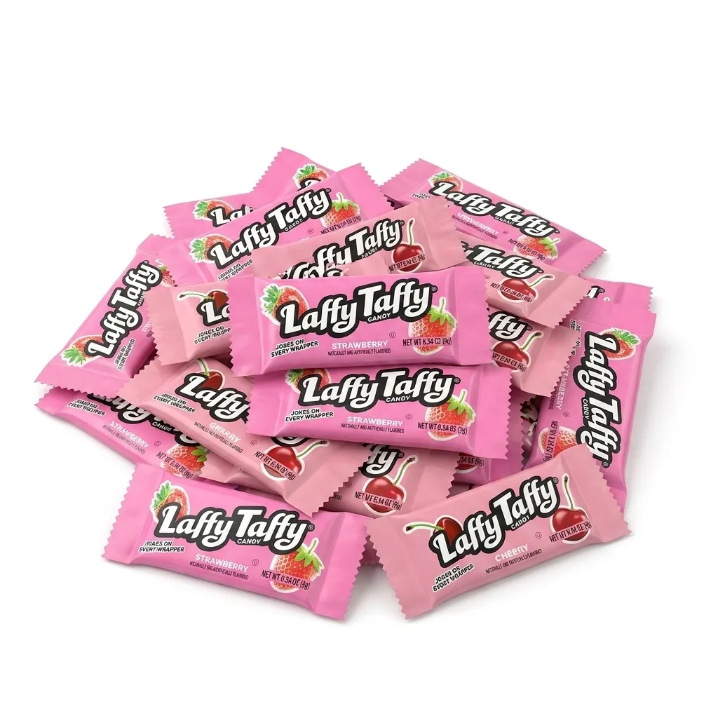 Laffy Taffy Mini Bar All Red Cherry & Strawberry Chewy Candy 3.75 lb
