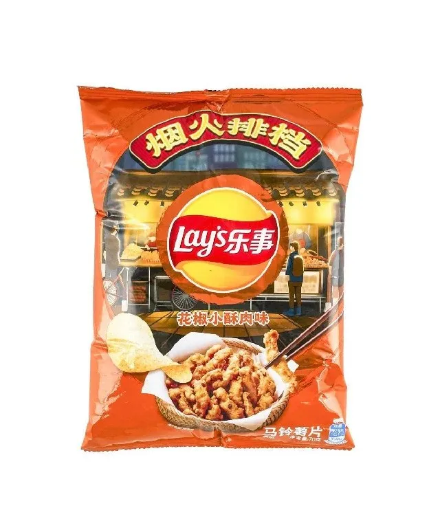 Lay’s Import Chips Sichuan Crispy Pork Flavor, 70g Bag