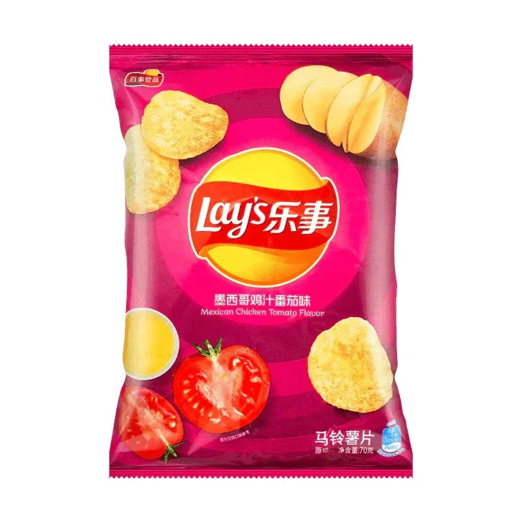 Lay's Import Mexican Chicken Tomato Flavor, 70g Bag