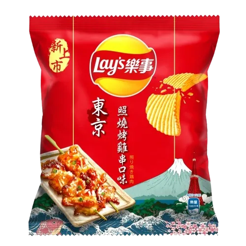 Lays Import Tokyo BBQ Chicken Yakitori Skewers 34g 12 ct