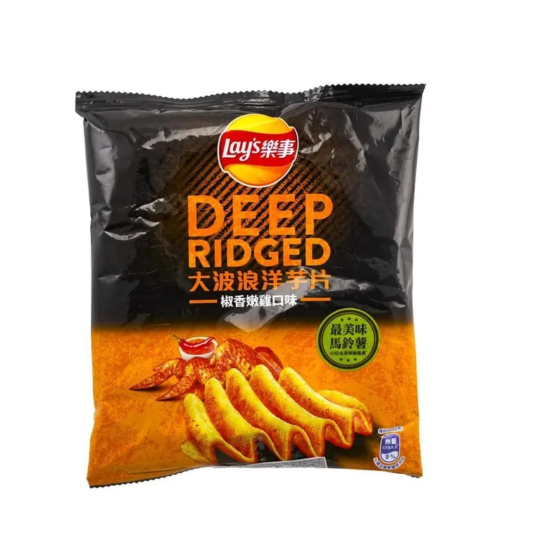 Lays Import Tokyo Deep Ridged Spicy Chicken Wing 34g 12 ct