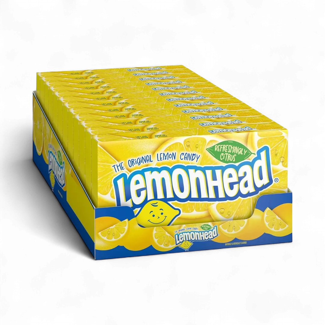 Lemonhead Lemon Candy 5 ounce 12 count theater box