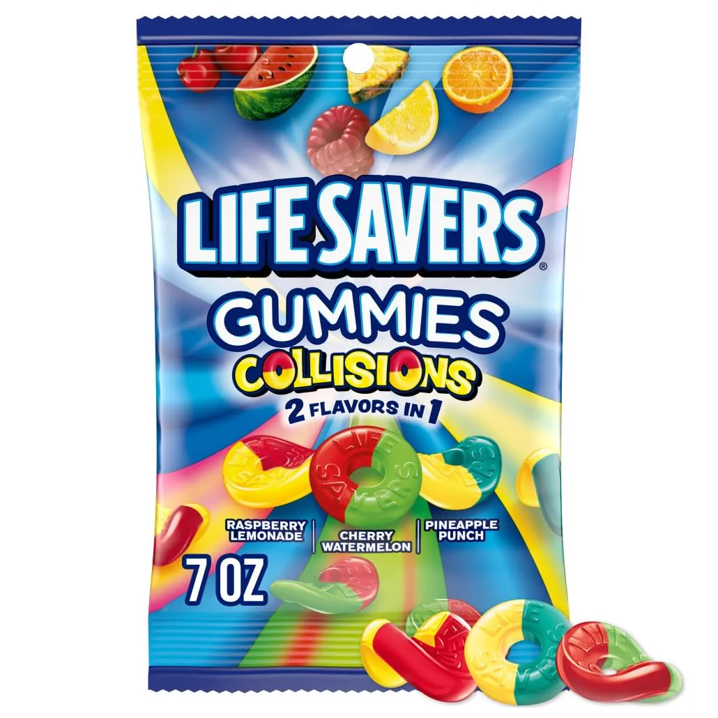 Lifesavers Gummies Collisions Candy 7oz Bag