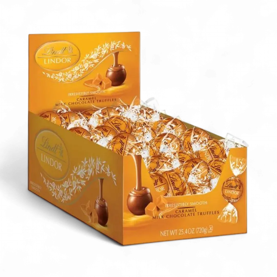 Lindt Lindor Milk Chocolate Truffles 25.4 Ounce Tray 60ct