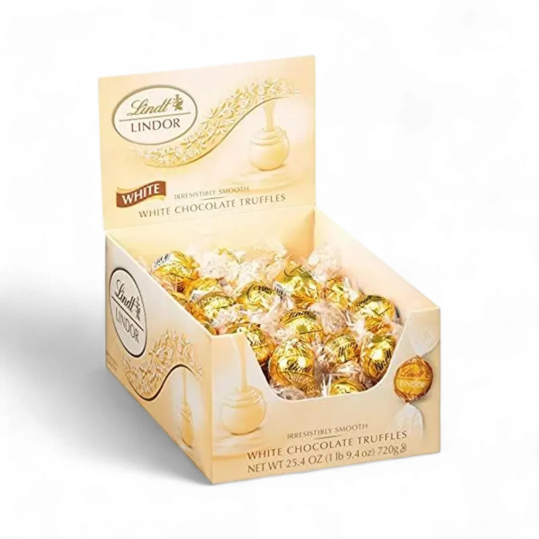 Lindt Lindor White Chocolate Truffles 25.4 Ounce Tray