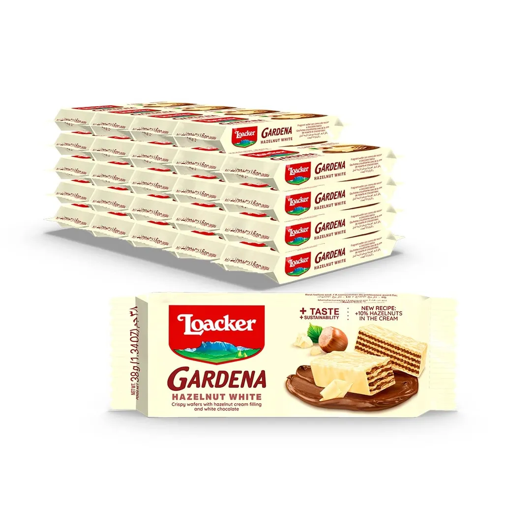 Loacker Gardena Cookie Wafer HAZELNUT 1.34 oz 25 ct