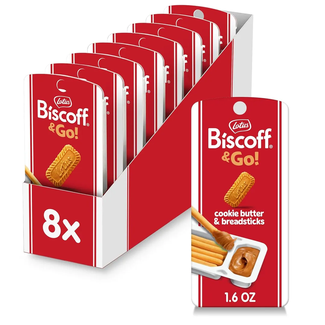 Lotus Biscoff & GO, Cookie Butter Breadsticks 1.6 oz 8 ct
