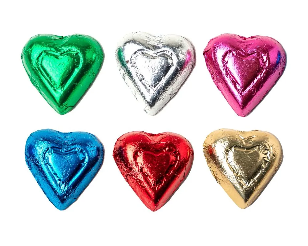 Madelaine Valentine Mini Rainbow Chocolate Hearts 5 lb