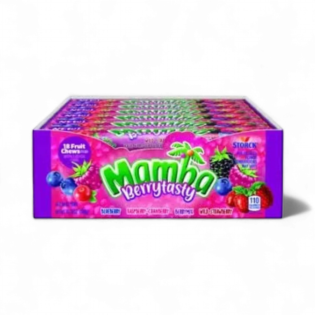 Mamba Berry Tasty Fruit Chews 24 Count 2.80 ounce 18 Sticks