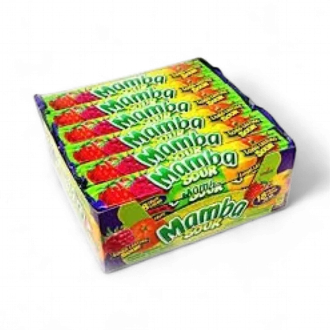 Mamba Fruit Chews Sour 24 Count 2.80 Ounce 18 Sticks