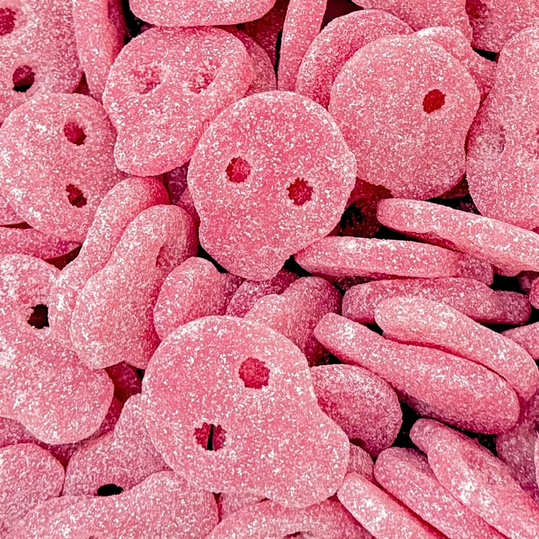 Matthijs Swedish Large Sour Pink Strawberry Skulls Gummy 4.4 lb