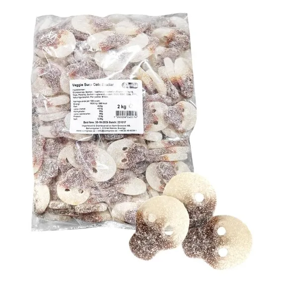 Matthijs Swedish Sour Cola Gummy Skulls 4.4 lb
