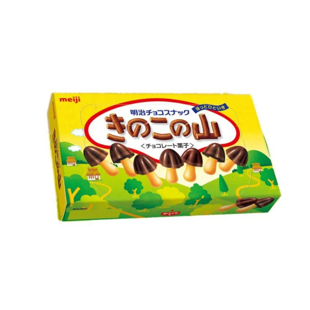 Meiji Japan Kinoko no Yama Chocorooms Cookies 66g 10ct Tray