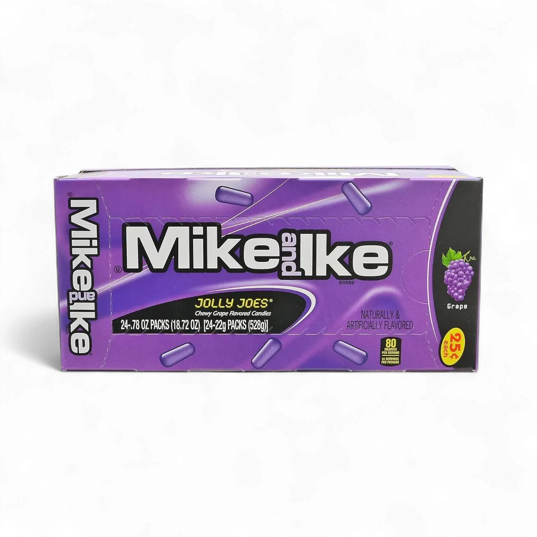 Mike And Ike Jolly Joes Grape 24 Count 0.78 Ounce Tray