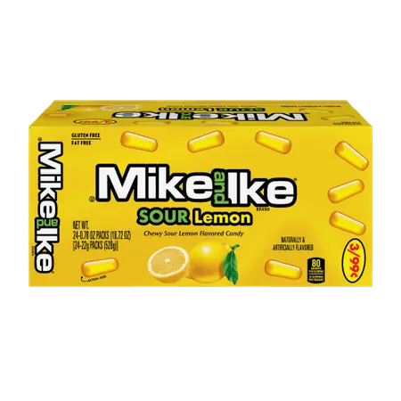 Mike and Ike Sour Lemon 0.78 oz 24 Count