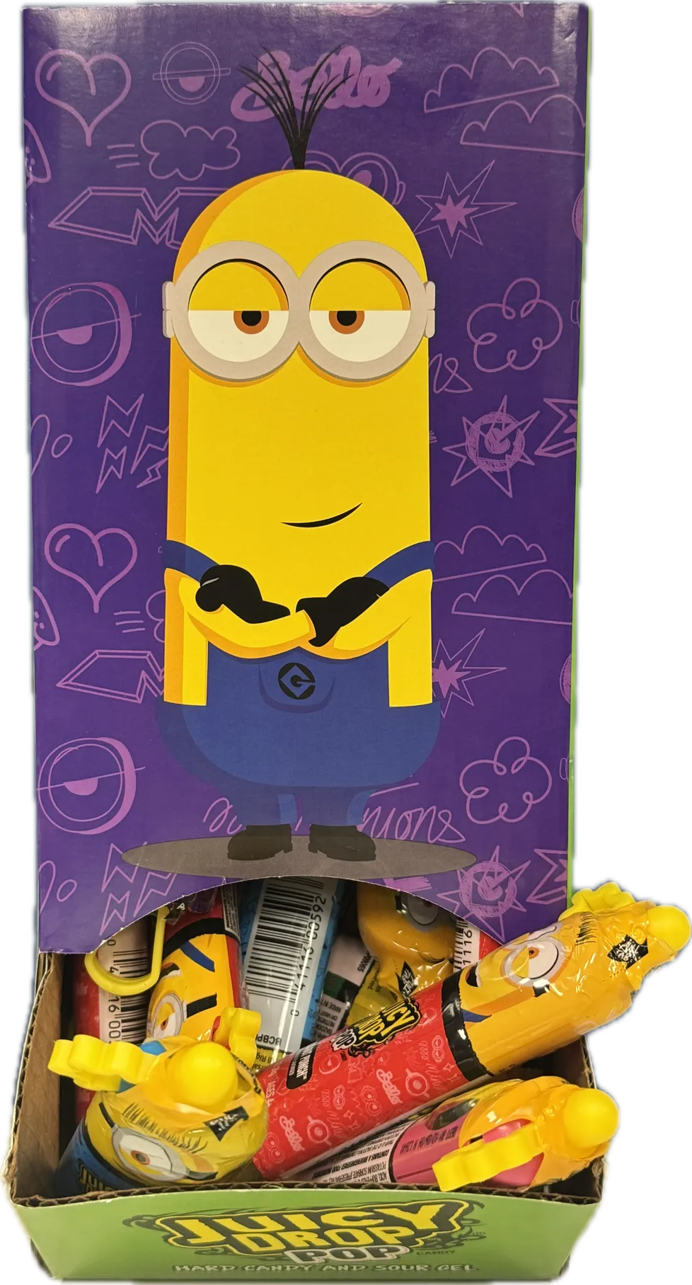 Minions Juicy Drop Pop Candy & Sour Gel 24 ct Changemaker