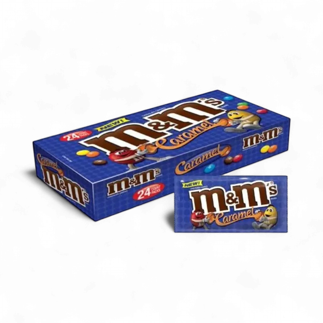 M&M Caramel Chocolate 1.41 ounce 24 count