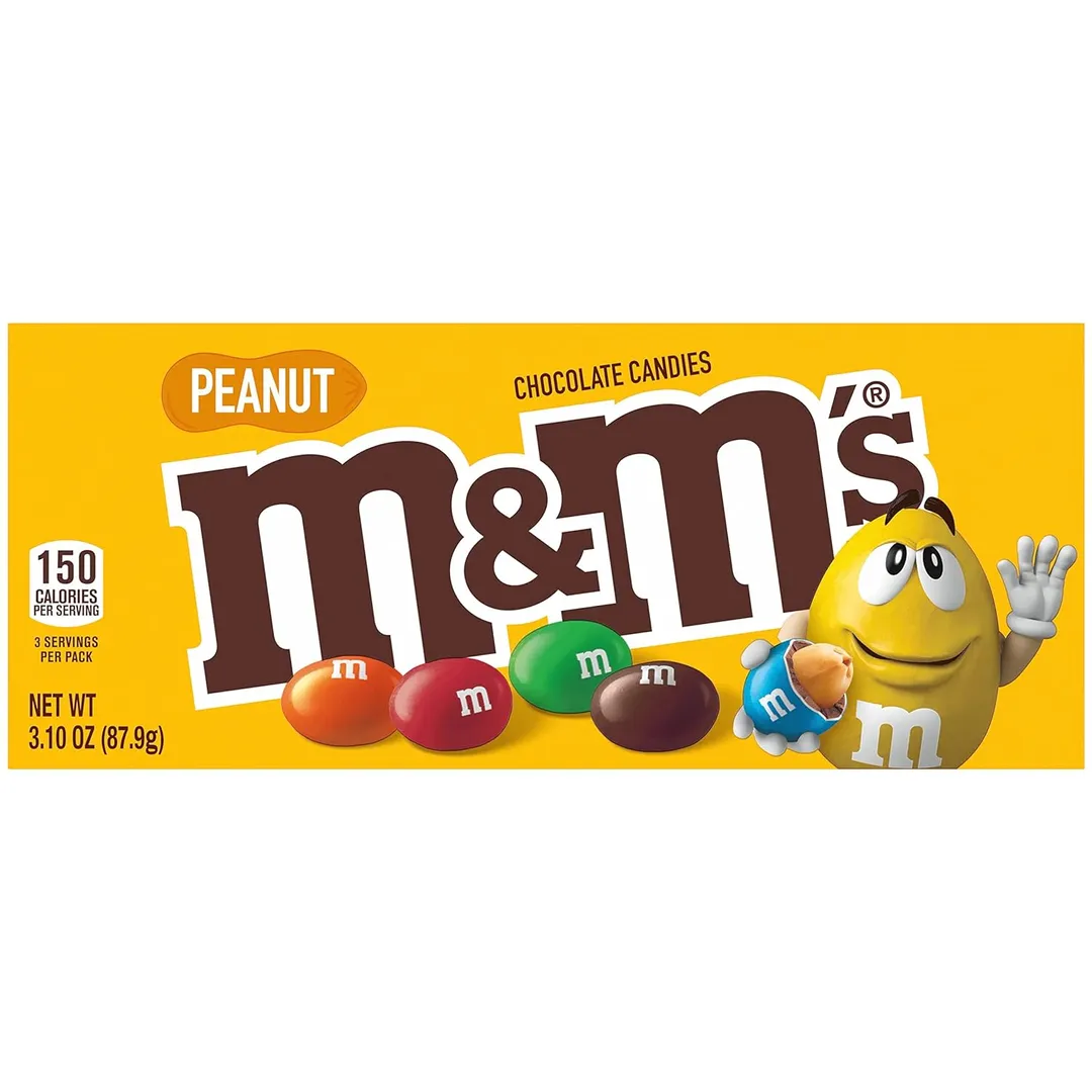 M&M Peanut 3.1 Ounce 12 count theater box
