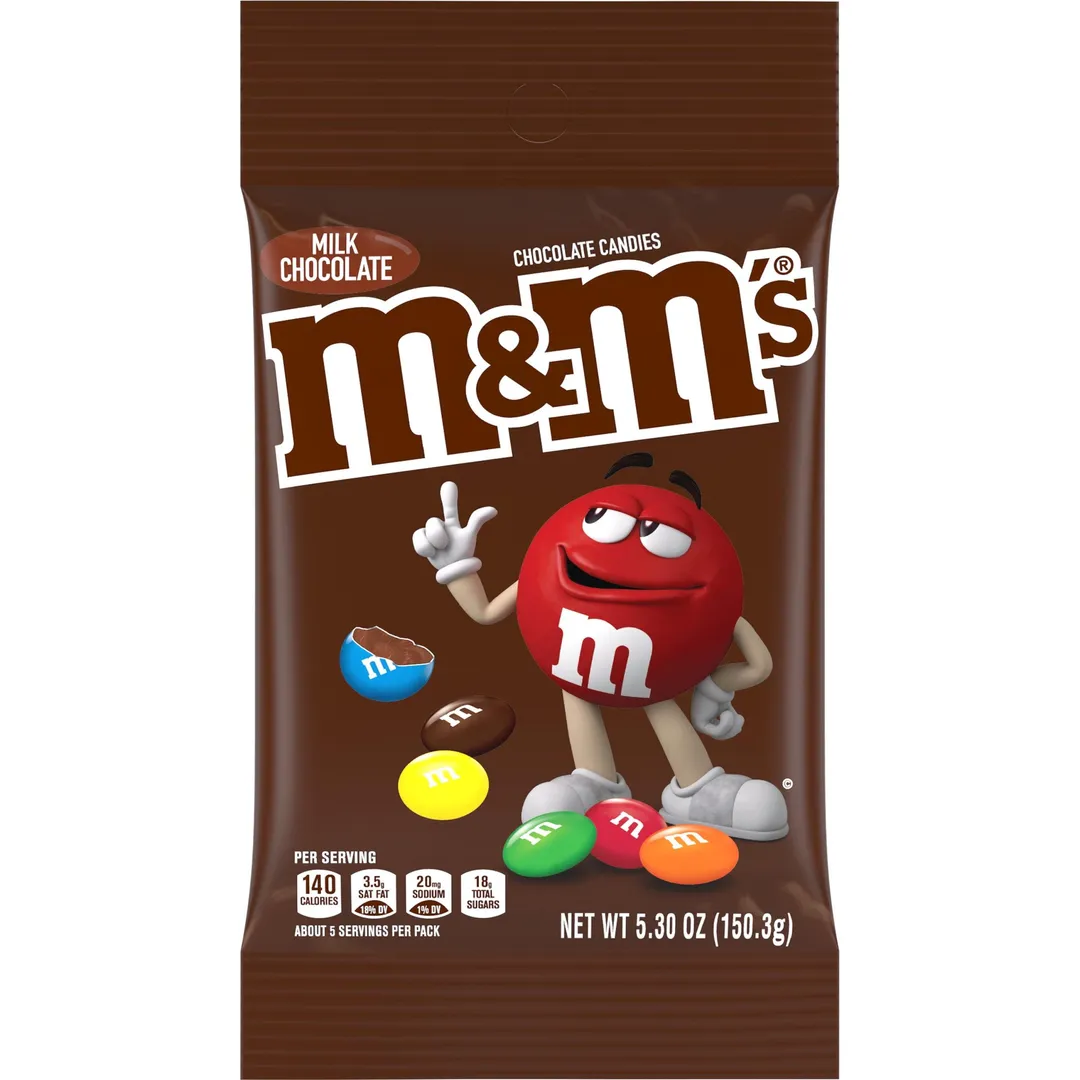 M&M's 5.3 Oz Peg Bag Milk Chocolate