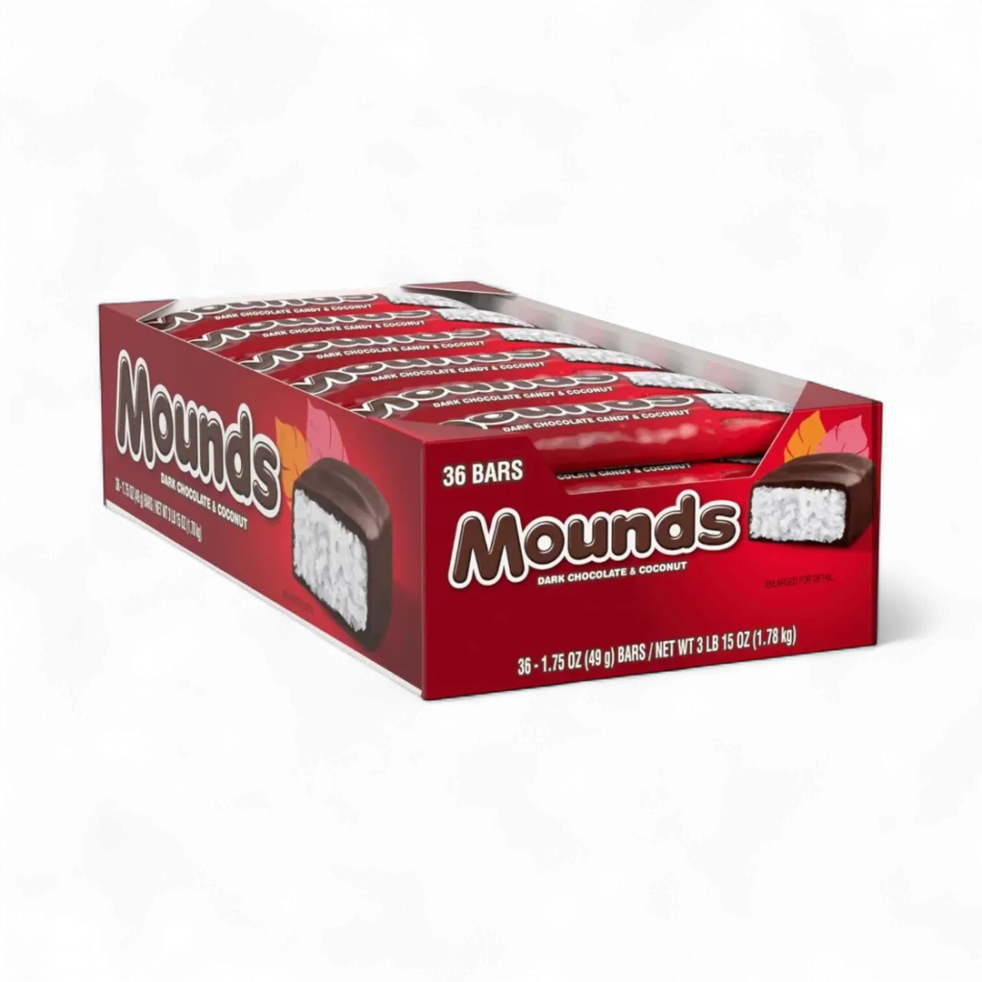 Mounds Dark Chocolate and Coconut Candy 36 Count 1.75 Ounce
