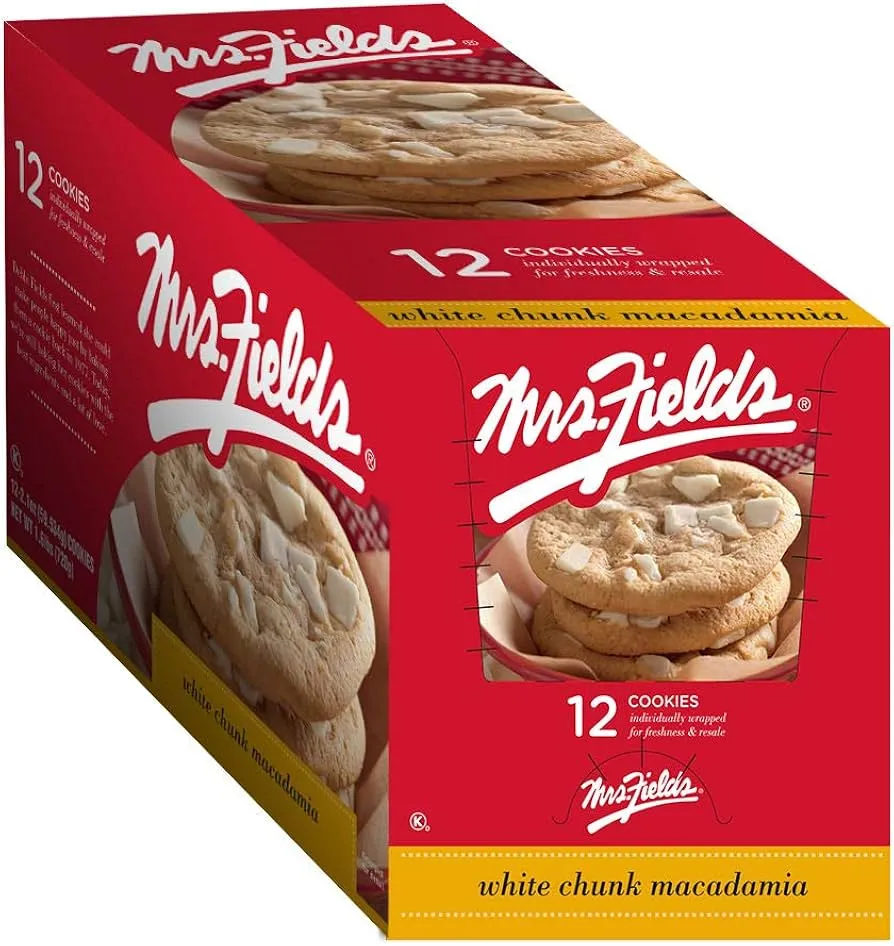 Ms Fields 12 Ct 2.1 Oz White Chunk Macadamia Tray