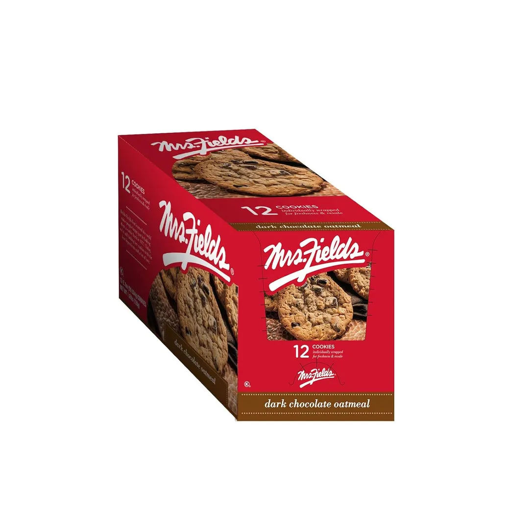 Ms Fields Dark Chocolate Oatmeal Tray 2.1 Oz 12 Ct (1)