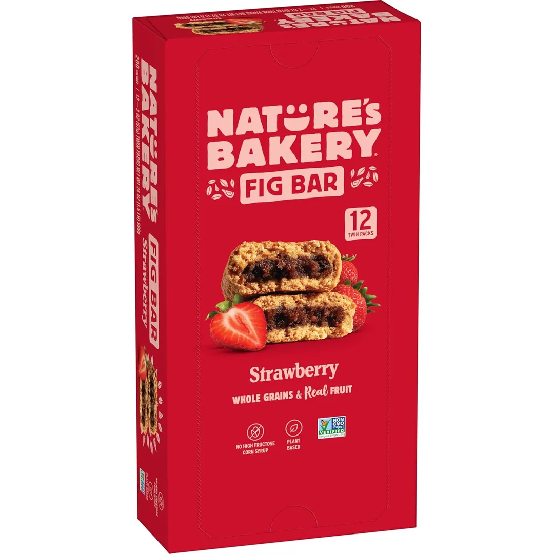 Nature's Bakery Whole Wheat Fig Bars Peach Apricot 2oz 12 ct