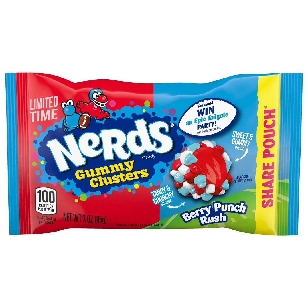 Nerds Gummy Clusters Berry Punch Rush 3 oz Share 12 ct