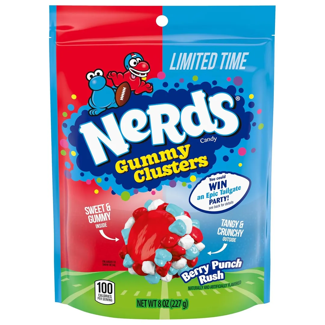 Nerds Gummy Clusters Berry Punch Rush Candy 8 oz Bag