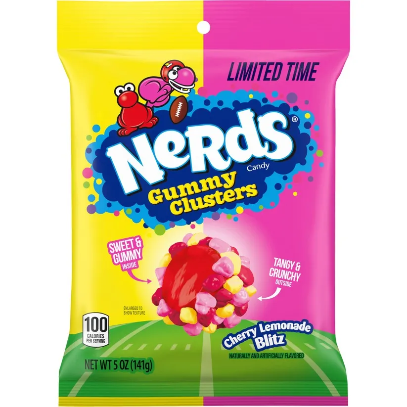 Nerds Gummy Clusters Cherry Lemonade Blitz 5 oz Peg Bag