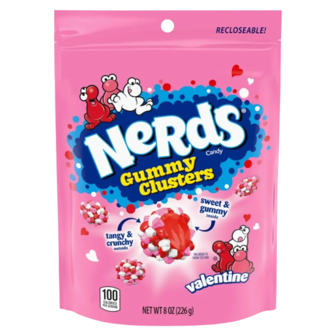 Nerds Valentine's Gummy Clusters Candy 8oz 6ct