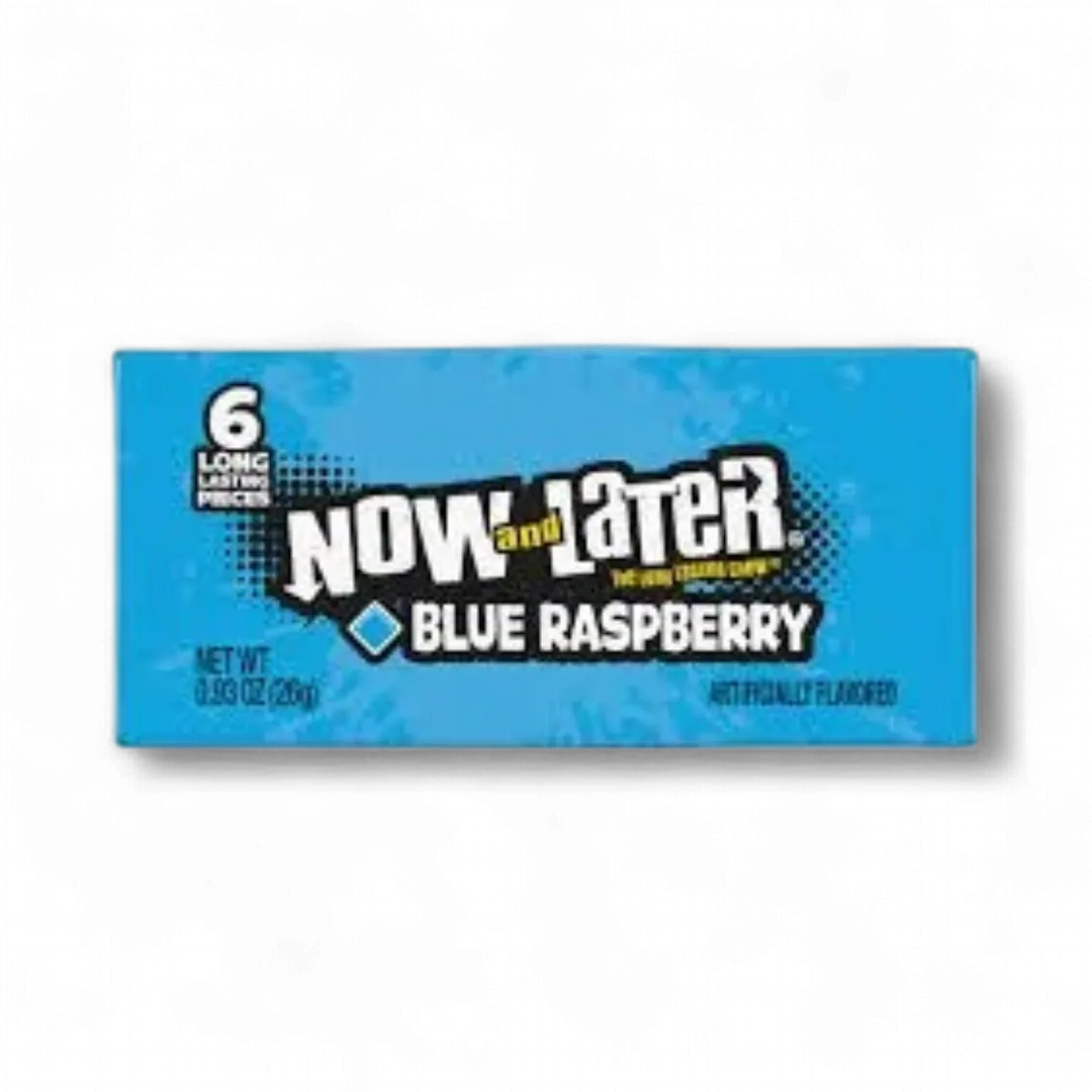 Now And Later Blue Raspberry 24 Count 0.93 Ounce Bars