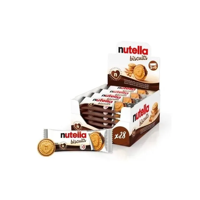 Nutella Cookie Biscuits 3pack 28 ct Tray