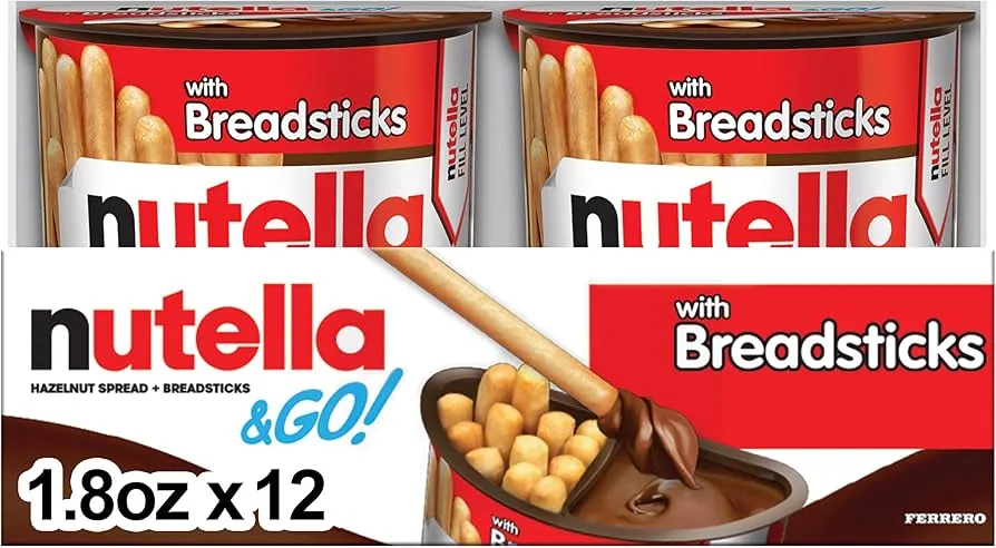 Nutella With Breadsticks 12 Ct 1.8 Oz Tray