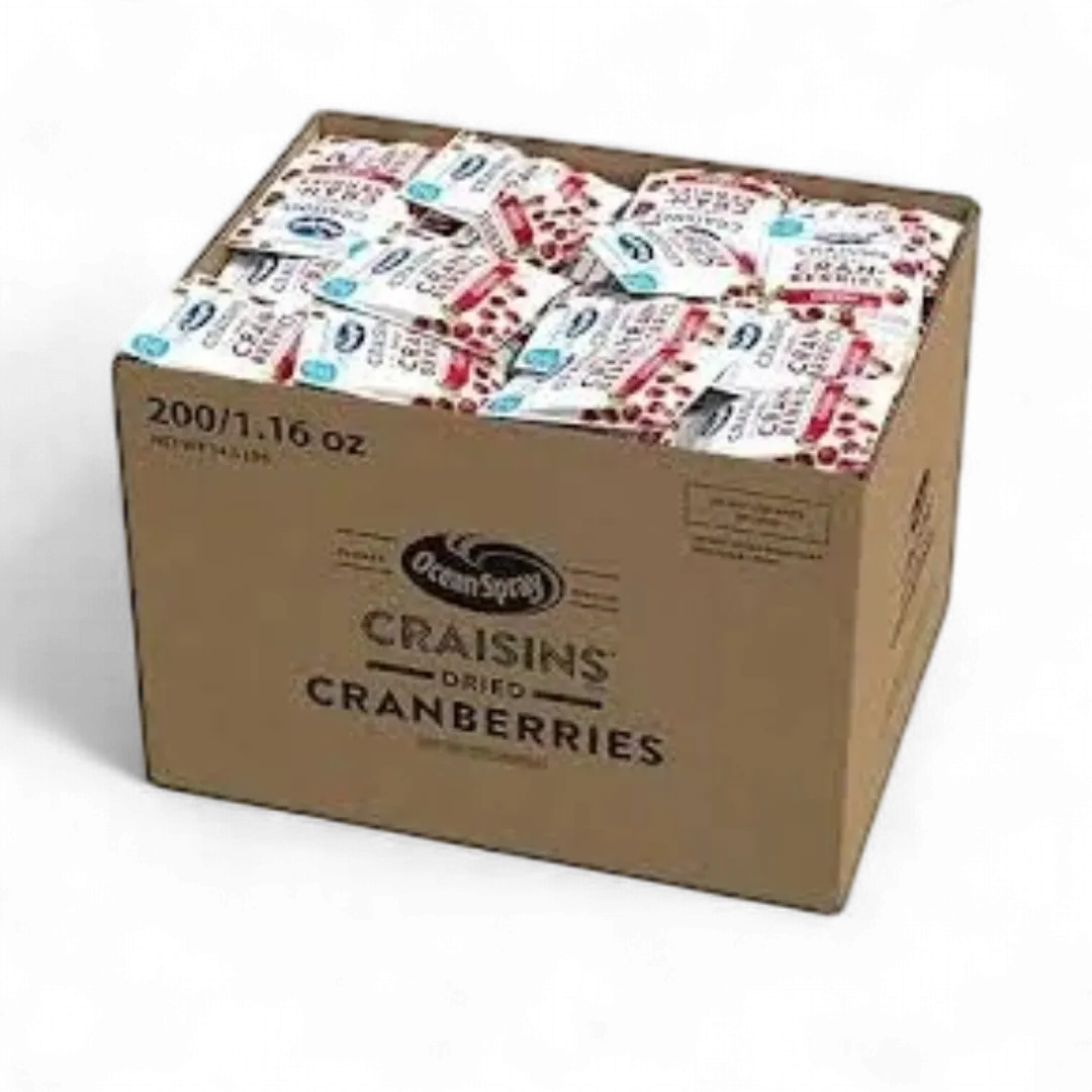 Ocean Spray Craisins 200 Count 1.16 Ounce Sealed Case