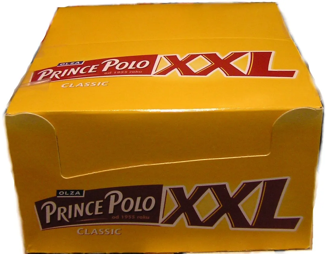 Olza Prince Polo 28 Ct 1.76 Oz Bars Dark Chocolate Classic XXL