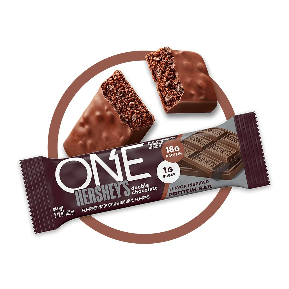 One Protein Bars Hersheys DOUBLE CHOCOLATE 2.12 oz 12 ct