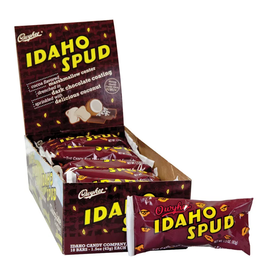 Owyhee Idaho Spud Dark Chocolate Marshmallow Coconut 1.5oz 18ct