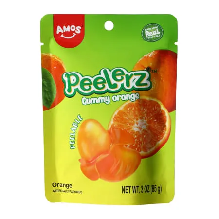 Peelerz Gummy Orange 12 Count 3 Ounce Bags