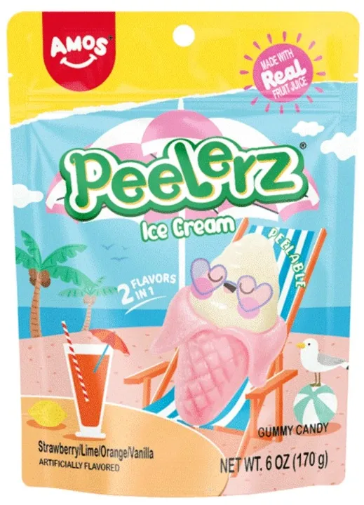 Peelerz Ice Cream Cone Summer Gummies 6 oz 12ct