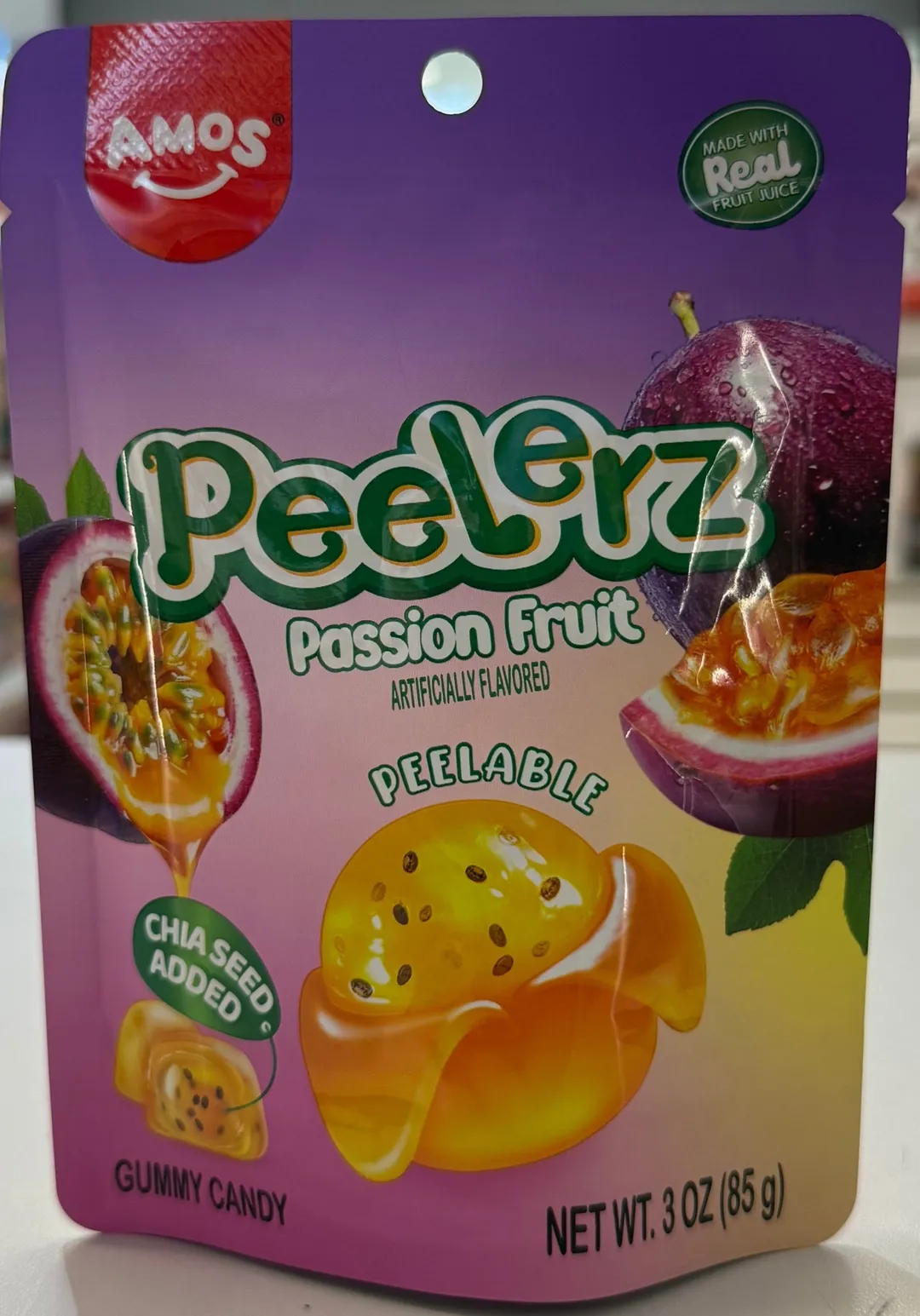 Peelerz Passion Fruit Peelable Gummies 3 oz 12 ct