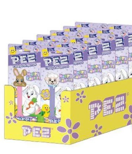 Pez Easter Assorted Candy Dispensers 12 ct