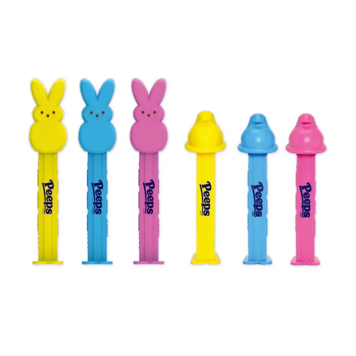 Pez Easter Peeps Bunny & Chicks Blister Pack 12ct Tray variant